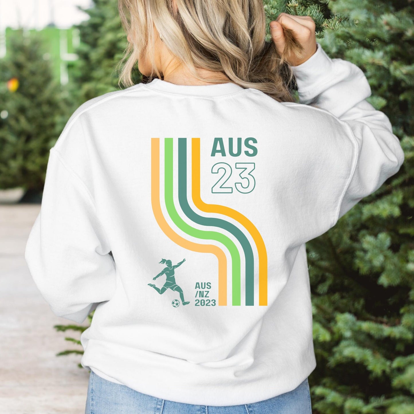 Australian Women's World Cup Supporter Sweatshirt, Retro Back Print, Australia Soccer, Women's football, The Matilda's, Women's Soccer