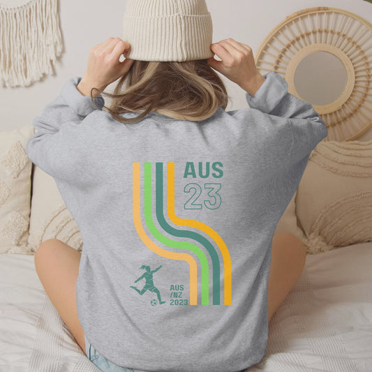Australian Women's World Cup Supporter Sweatshirt, Retro Back Print, Australia Soccer, Women's football, The Matilda's, Women's Soccer