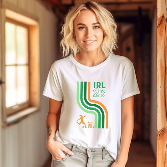 Ireland Women's World Cup Supporter T-Shirt, FIFA Girls in Green T-Shirt, Irish Women's football, Women's FIFA, Retro Football T-Shirt
