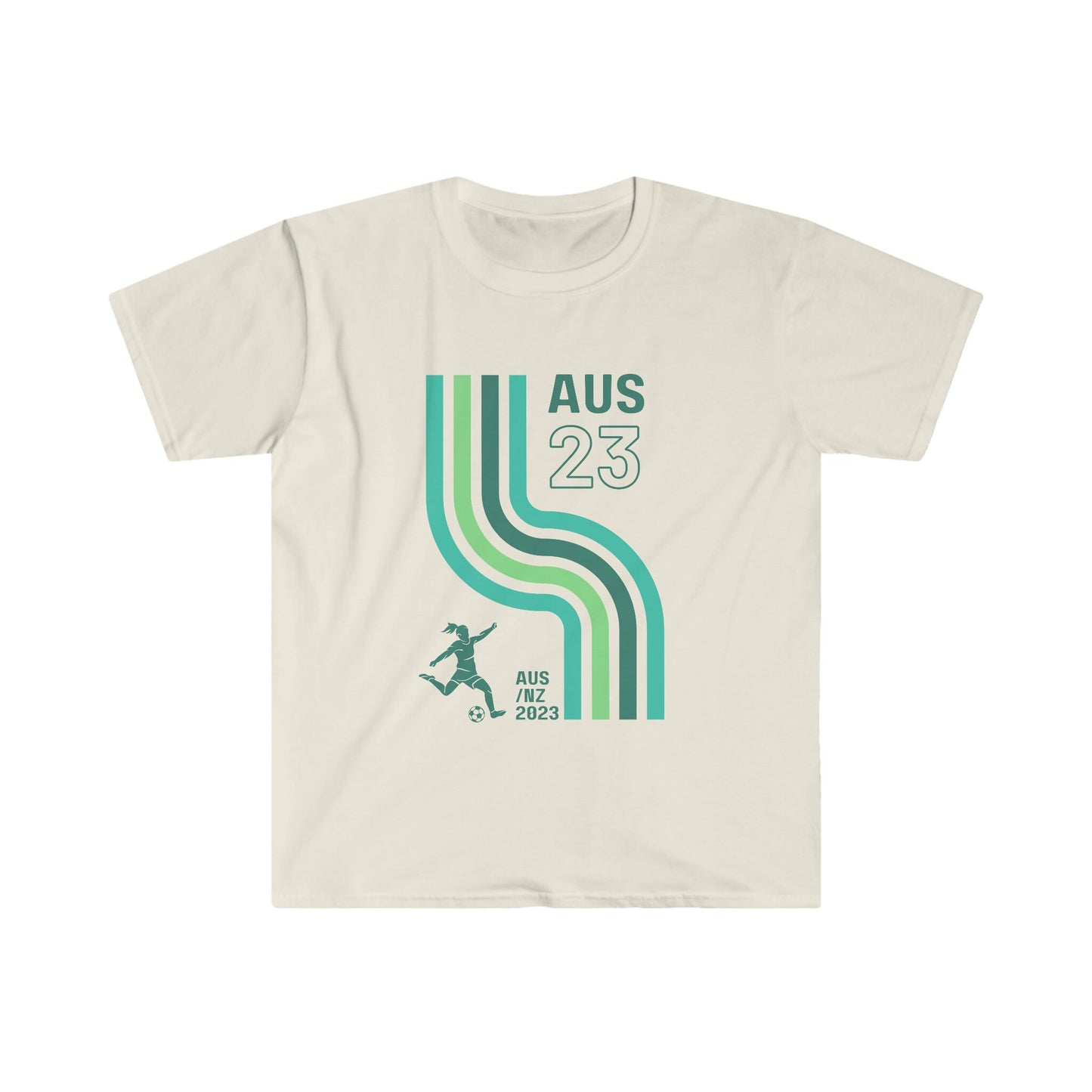 Australian Women's World Cup Blue Supporter T-Shirt, Away Kit design, Retro Print, Matilda's Soccer, Aussie Women's football, Women's FIFA