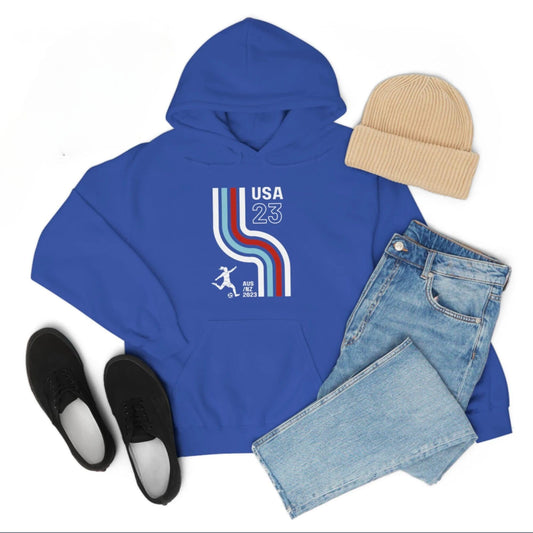 US Women's World Cup Supporter Unisex Hoodie, American wwc, USWNT Soccer, World Cup Hoodie, #webeleive, Retro Soccer Hoodie, America FIFA