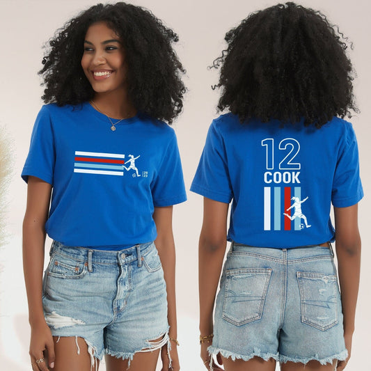Alana Cook US Women's World Cup Supporter T-shirt, All Players Available, USWNT Shirt, FIFA Soccer, #webelieve, Front & Back Print