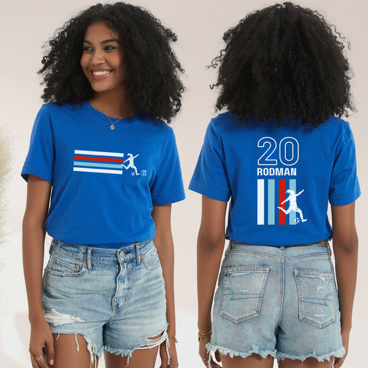 Trinity Rodman US Women's World Cup Supporter T-shirt, All Players Available, USWNT Shirt, FIFA Soccer, #webelieve, Front & Back Print