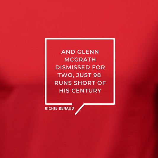 Richie Benaud Cricket T-Shirt Richie Benaud Glenn McGrath Cricket Aussie Cricket T-Shirt Big Cricket Legends quote T-Shirt 12th Man Shirt