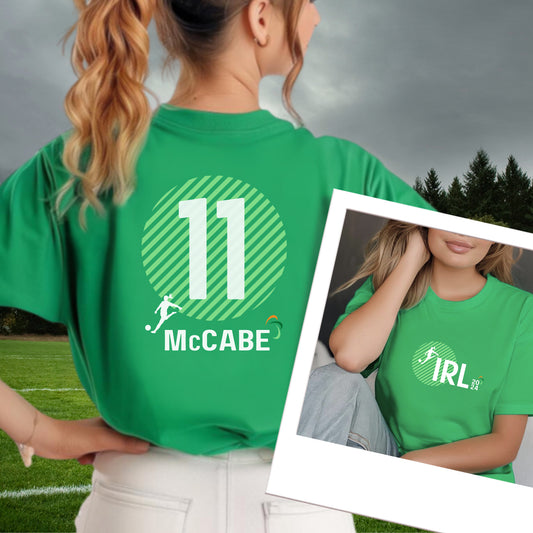 Katie McCabe t shirt 2024, Ireland Womens Football Supporter tshirt McCabe, Girls in Green T-Shirt, Irish Women's football, FIFA Ireland